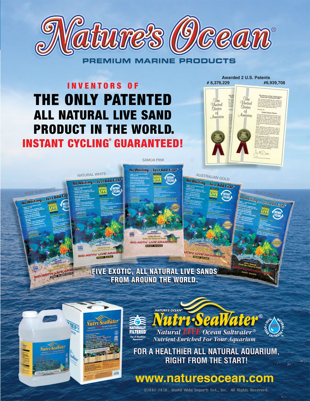 Nature’s Ocean® All Natural Live Sand Brochure