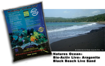Bio-Activ Live Aragonite Black Beach Live Sand