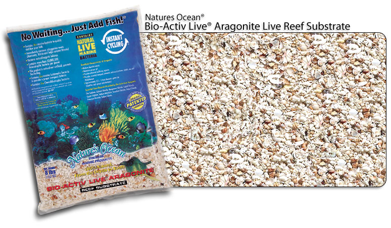 Natures Ocean® Bio-Activ Live® Aragonite Live Reef Substrate Natures Ocean® Bio-Activ Live® Aragonite Live Reef Substrate