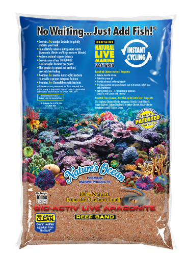 Natures Ocean® Bio-Activ Live® Aragonito arena de oro en vivo de Australia